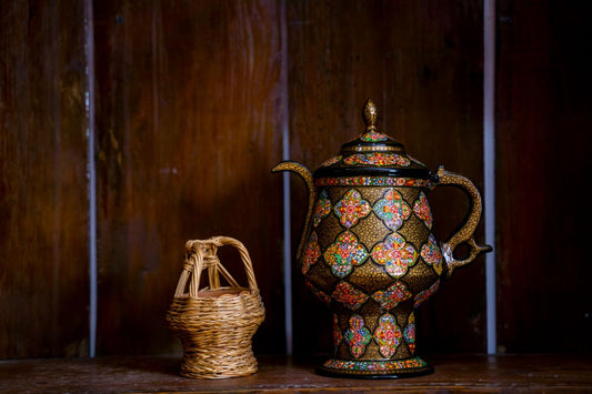 Gilded Whispers: A New Year's Tale with Hands of Gold's Kashmiri Paper Mache